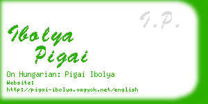 ibolya pigai business card